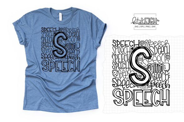 Speech Typography SVG
