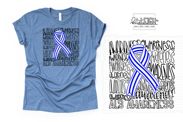 ALS Awareness Typography SVG