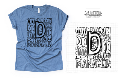 Data Manager Typography SVG