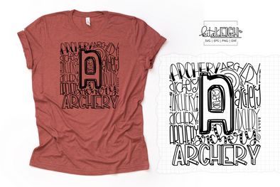 Archery Typography SVG