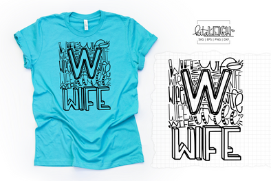 Wife Typography SVG