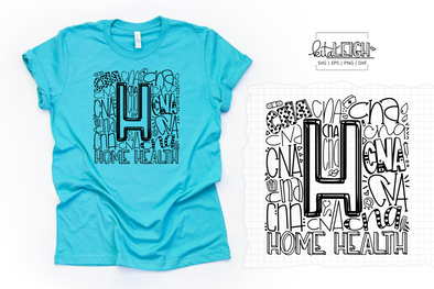 Home Health CNA Typography