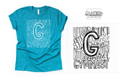 Gymnast Typography