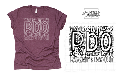 Parent's Day Out Typography SVG