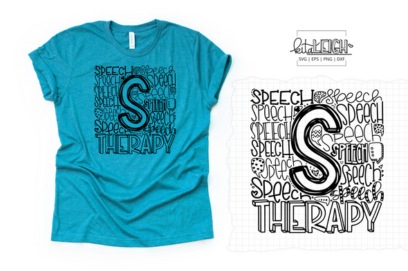Speech Therapy Typography