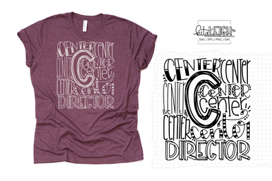 Center Director Typography