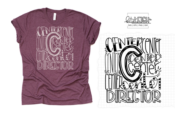 Center Director Typography