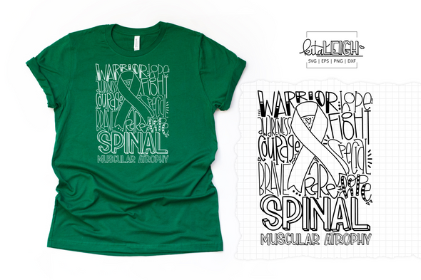 Spinal Muscular Atrophy Typography SVG