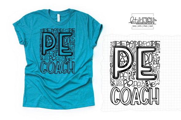 PE Coach Typography SVG