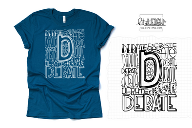 Debate Typography SVG