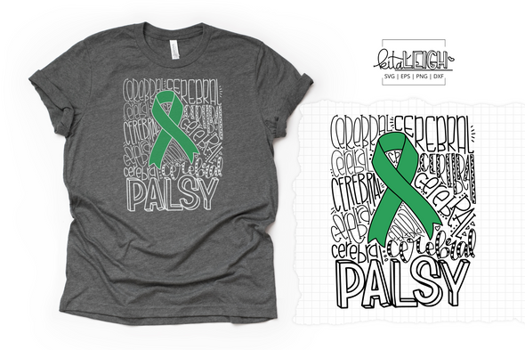 Cerebral Palsy CP Awareness Typography