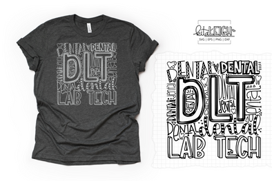 Dental Lab Tech Typography