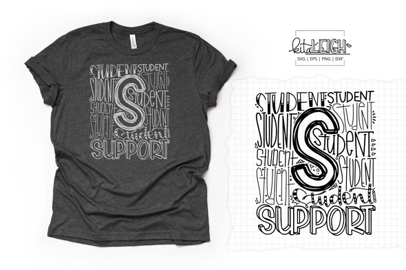 Student Support Typography SVG
