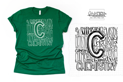 Chemistry Typography SVG