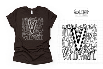 Volleyball Typography