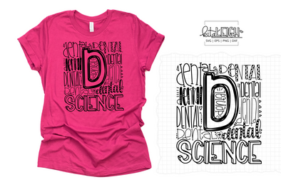 Dental Science  Typography SVG