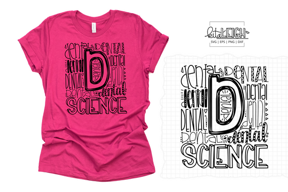 Dental Science  Typography SVG