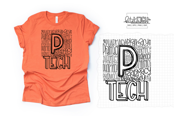 Pharmacy Tech Typography