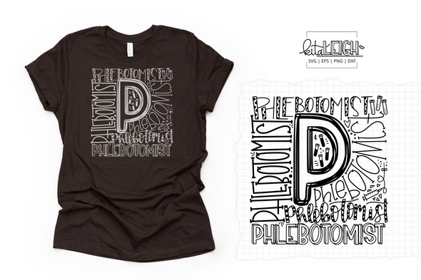 Phlebotomist Typography