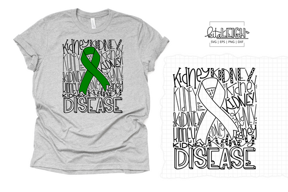 Kidney Disease Typography SVG