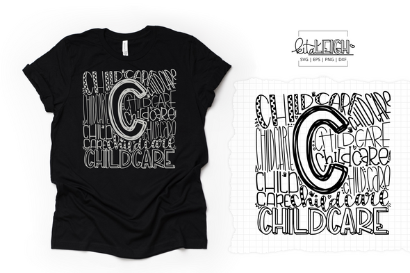 Childcare Typography SVG