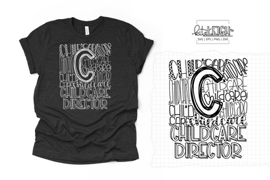 Childcare Director Typography SVG