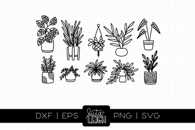 House Plant Doodles Vol 1 | Cut File