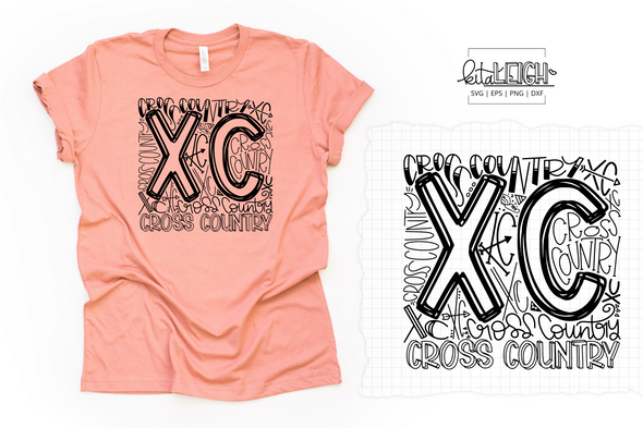 XC Cross Country Typography