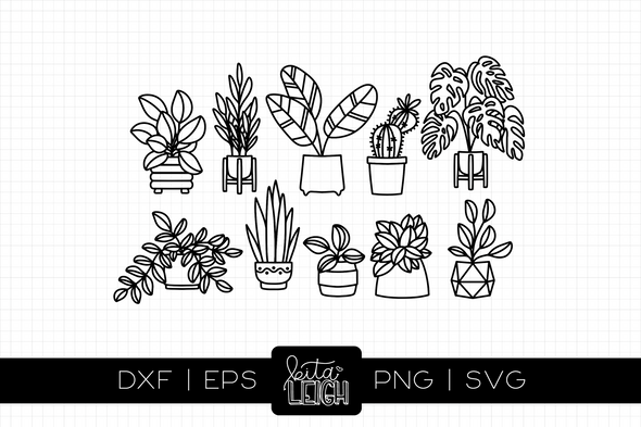 House Plant Doodles Vol 2 | Cut File