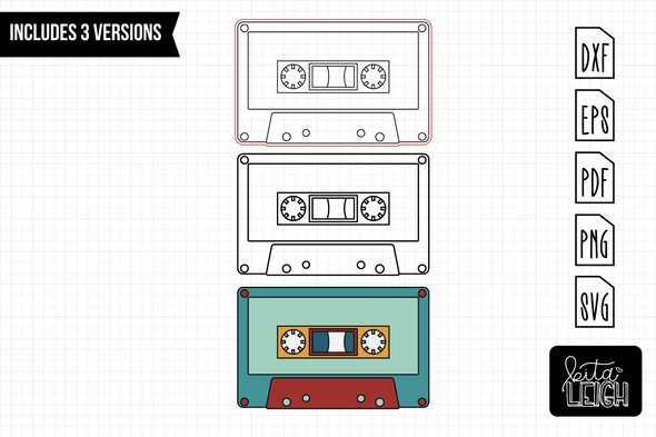 Cassette Tape | Cut File and Scoring Design