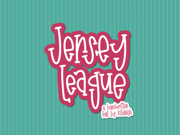 Jersey League | Handwritten, Playful, and Perfect Font for Craft Projects
