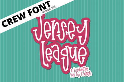 Jersey League Kitaleigh Crew Font for November 2025