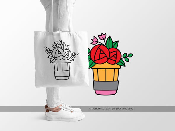 Pencil Planter with Flowers SVG | Teacher Appreciation & School Crafts