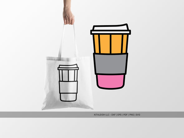 Pencil Coffee Cup with Pencil SVG | Cute Teacher & Classroom Design
