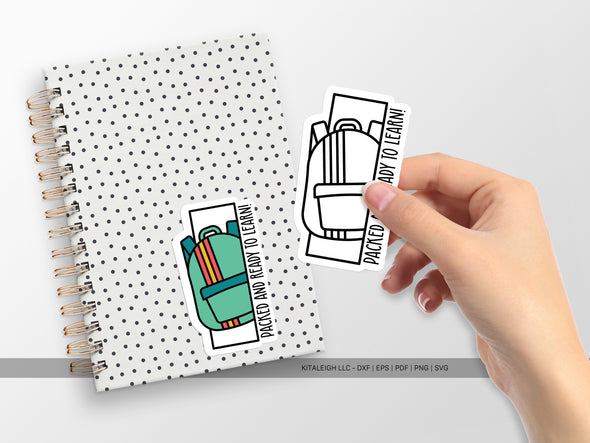 Packed and Ready to Learn SVG | Back-to-School & Teacher Craft Design