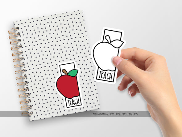 Teach Apple SVG | Cute Teacher & School Craft Design