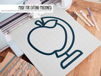 Apple Globe SVG | Cute Teacher & School Design