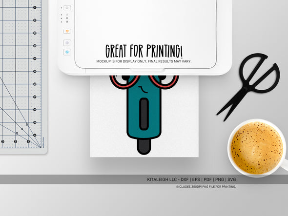 Click Pen Wearing Glasses SVG | Cute Teacher & School Craft Design