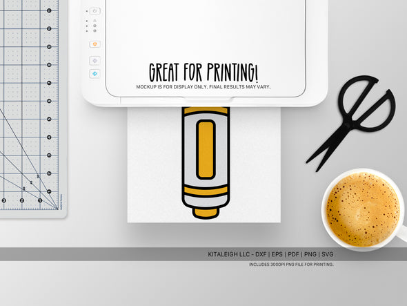 Marker Wearing Glasses SVG | Cute Teacher & Classroom Craft Design
