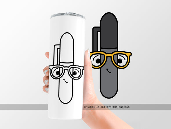 Permanent Marker Wearing Glasses SVG | Teacher & Classroom Craft Design