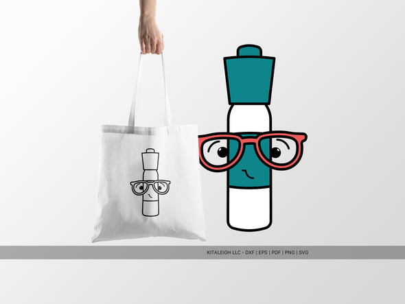 Dry Erase Marker Wearing Glasses SVG | Cute Teacher & Classroom Design