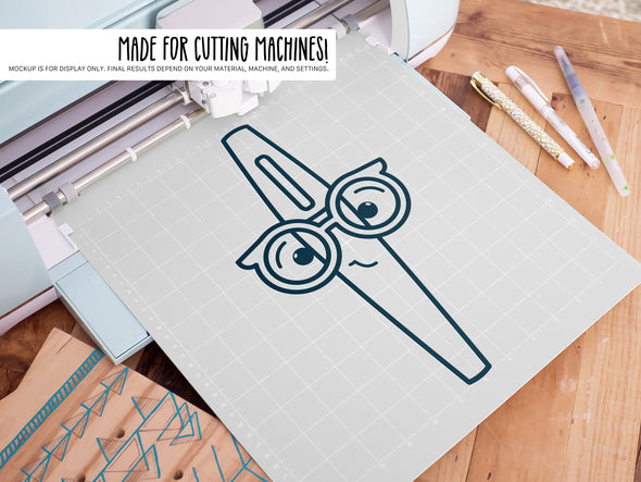 Felt Tip Marker Wearing Glasses SVG | Cute Teacher & School Design
