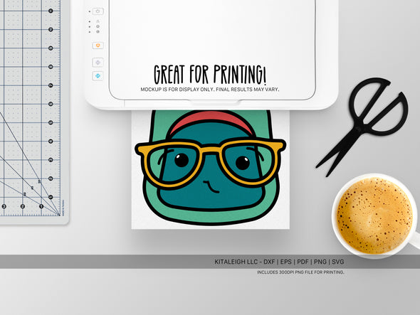 Backpack Wearing Glasses SVG | Cute Teacher & Classroom Craft Design