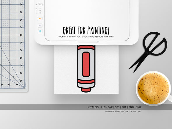 Marker Wearing Headphones SVG | Cute Teacher & School Craft Design