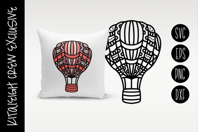 Hot Air Balloon, Cut File