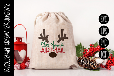 Christmas Air Mail, Cut File