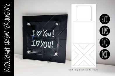 Stand Off Geometric Sign 10x10, Laser Design