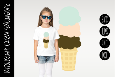 Ice Cream Cone, Cut File