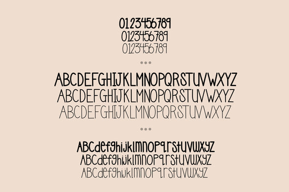 Milk & Cookies a Simple Typeface