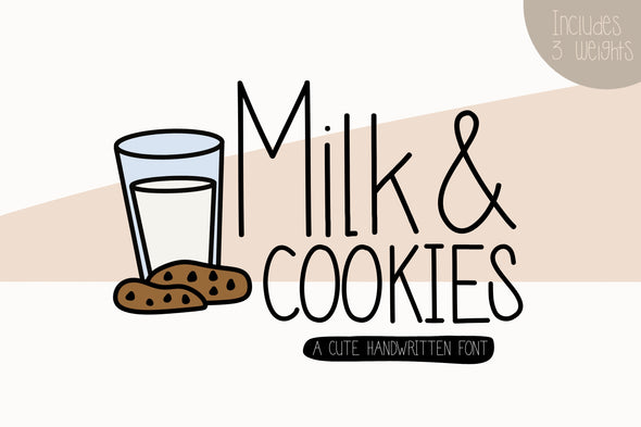 Milk & Cookies a Simple Typeface